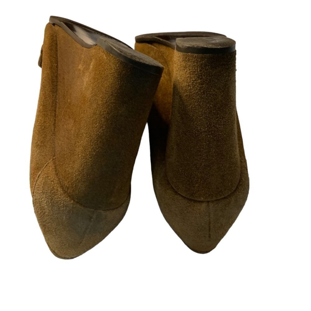 Michael Kors Brown Wedge Loafers - Picture 3 of 9